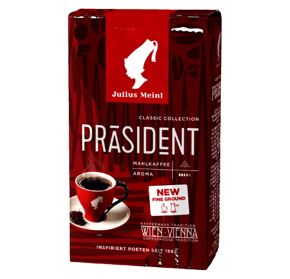 קפה טחון Präsident Fine Ground | יוליוס מיינל | קפה משובח | Julius Meinl
